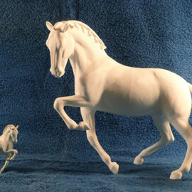 Sculpture 3D test print and original.