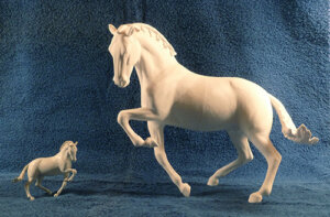 Sculpture 3D test print and original.