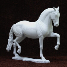 Orgulhoso Sculpture of trotting Lusitano horse.