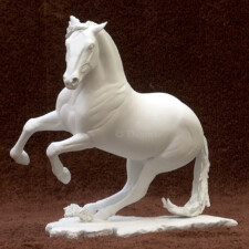 Recoloso Sculpture of Andalusian horse turning to the left.