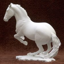 Recoloso Sculpture of Andalusian horse turning to the left.
