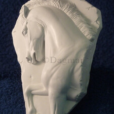 High-Relief Sculpture no. 1 High relief sculpture of prancing horse.