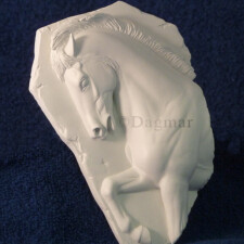 High-Relief Sculpture no. 1 High relief sculpture of prancing horse.