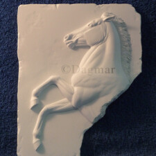 High-Relief Sculpture no. 2 High relief sculpture of rearing horse.